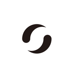 Letter S Splash Rounded Geometric Symbol Simple