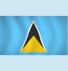 St Lucia Flag Background