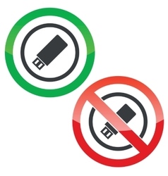 Usb Stick Permission Signs