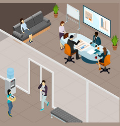 Office Business Meeting Isometric