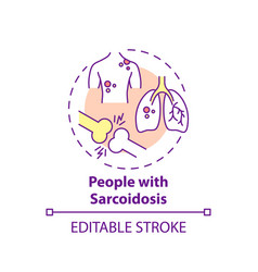 People With Sarcoidosis Concept Icon