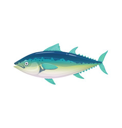 Cartoon Tuna Fish For Seafood Cuisine Restaurant