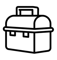 Steel Lunchbox Icon Outline Style