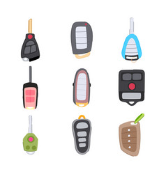 Car Key Set Cartoon