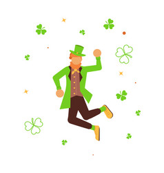 Cute Cartoon Leprechaun Dancing