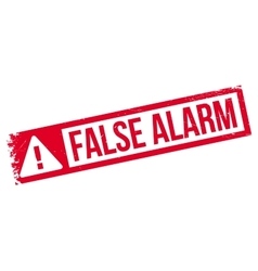 False Alarm Rubber Stamp