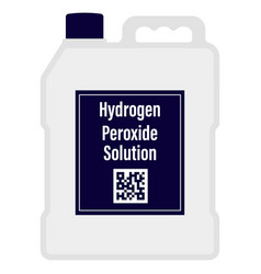 Hydrogen Peroxide In A Big Plastic Bottle With Qr