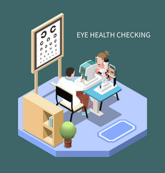 Ophthalmology Isometric Composition