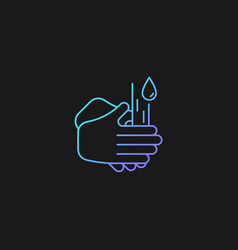 Rub Palms Together Gradient Icon For Dark Theme