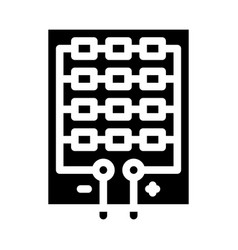 Solar Panel Structure Glyph Icon