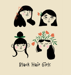 Romantic Girls With Black Hair Romantic Girls