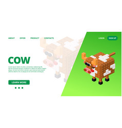 Web Template With A Cow