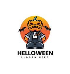 Logo Halloween Simple Mascot Style