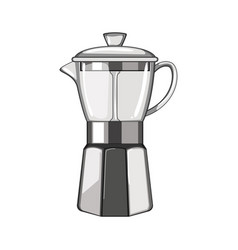 Maker Moka Pot Coffee Cartoon