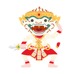 Cartoon Hanuman Thai Character Sign