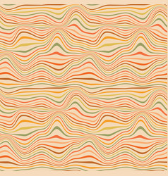 Abstract Swirly Retro Lines Seamless Pattern