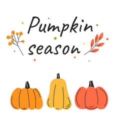 Autumn Poster With Pumpkins