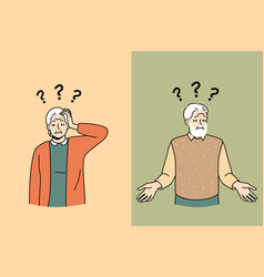 Confused Old People Struggle With Dementia