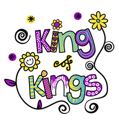 King Of Kings Doodle Text