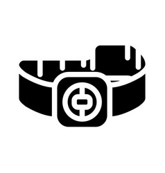 Chest Heart Rate Monitor Glyph Icon