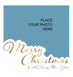 Christmas Family Photo Card Layout Template