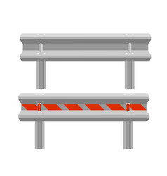 Road Barriers To Restrict Traffic Transport Stock