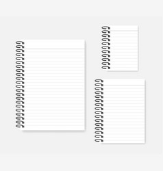 Wire Ring Bound Lined Notebook Mockup Set - A4 A5