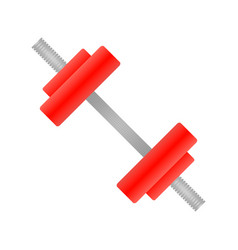 Realistic Dumbbell Icon Or Muscle Training Tool