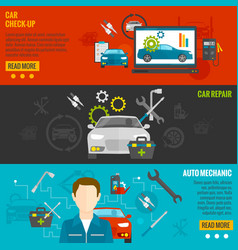 Auto Mechanic Banner Set