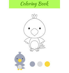 Coloring Page Happy Little Baby Raven Printable