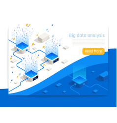 Big Data Isometric Landing Page