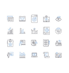 Educational Technology Line Icons Collection E