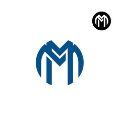 Letter Mm Circle Bold Logo Design