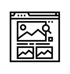 Image Seo Line Icon