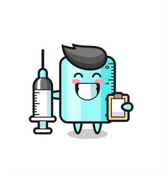 Mascot Ruller As A Doctor