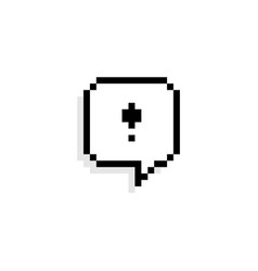 Pixel Art Speech Bubble Exclamation Point