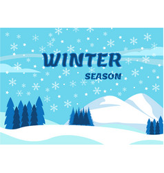 Winter Season Background Poster Banner Template