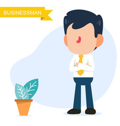 012 Businessman Standing With Folded Arms