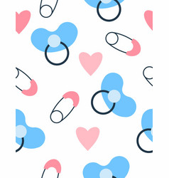 Baby Pacifier Seamless Pattern