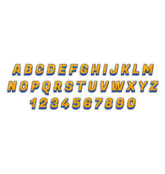 Comic Alphabet Retro Superhero Style Abc Font