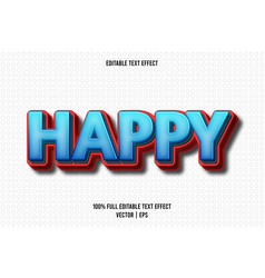 Happy Editable Text Effect Cartoon Style