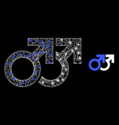 Bright Web Model Gay Couple Symbol With