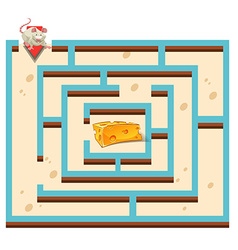 Maze Template With Mouse And Cheese