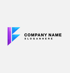 Company Name Logo Design Gradient Colorful