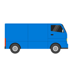 Blue Commercial Vehicle Delivery Truck