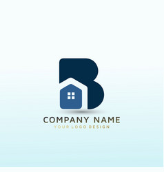 Luxury Real Estate Team Logo Design Letter B