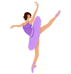 Ballerina In A Pale Purple Tutu Dress