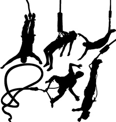 Bungee Jumper Silhouettes