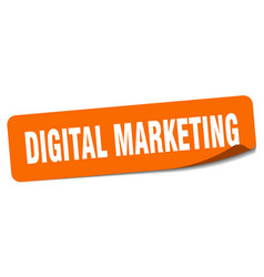 Digital Marketing Sticker Label