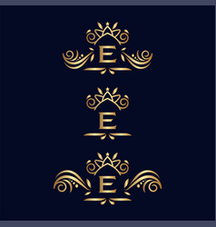 Royal Luxury Ornate Logo Letter E